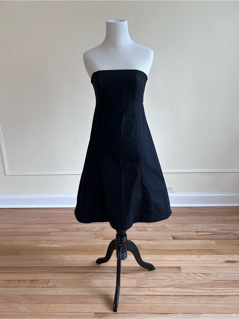 GAP Strapless Black A-Line Dress